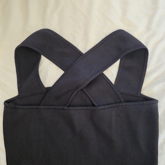 Black Square Neck Women's Top - Picture 6 of 8